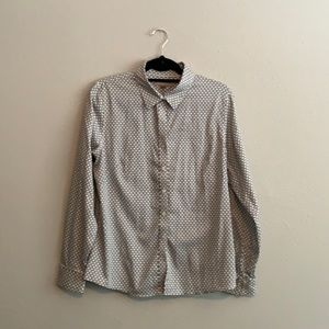 Banana Republic Black/White Button Down Shirt